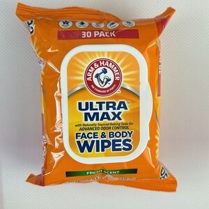 Arm & Hammer Ultra Max Face & Body Wipes - Fresh Scent 30 wipes